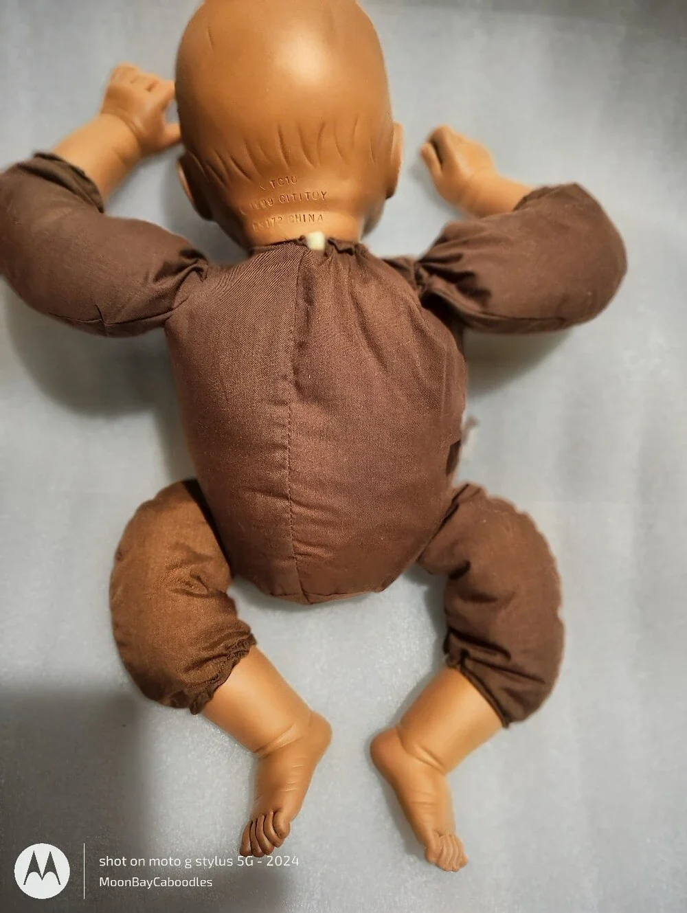 1999 Rare CitiToy Brown Skin Tone Newborn Collectable 20